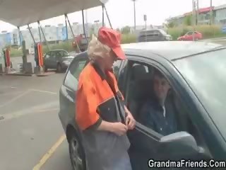 Gas stanice stará mama fucked v the krajina